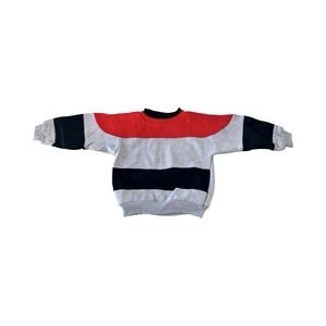Vtg‎ 80s Hush Puppies Boys 3T Color Block Crewneck Sweater